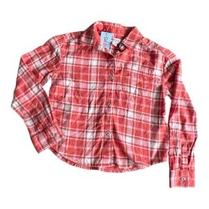 🌺 5 x 25 🌺 Cat & Jack Red and White Button Down Shirt